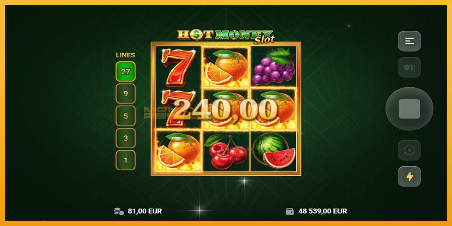 Hot Money Slot automat za igre na sreću, slika 3