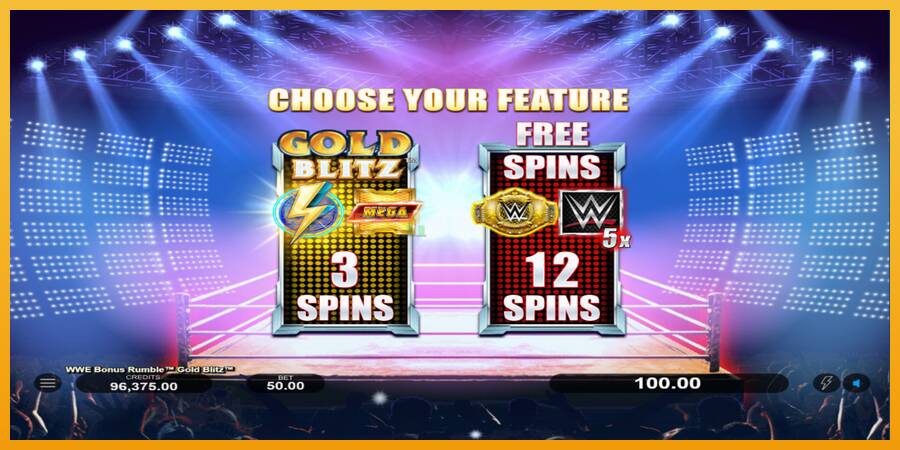 WWE Bonus Rumble Gold Blitz automat za igre na sreću, slika 3