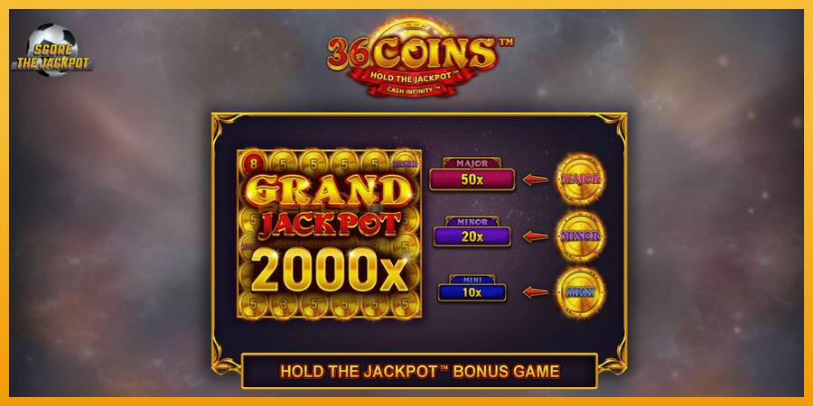 36 Coins Score The Jackpot automat za igre na sreću, slika 1