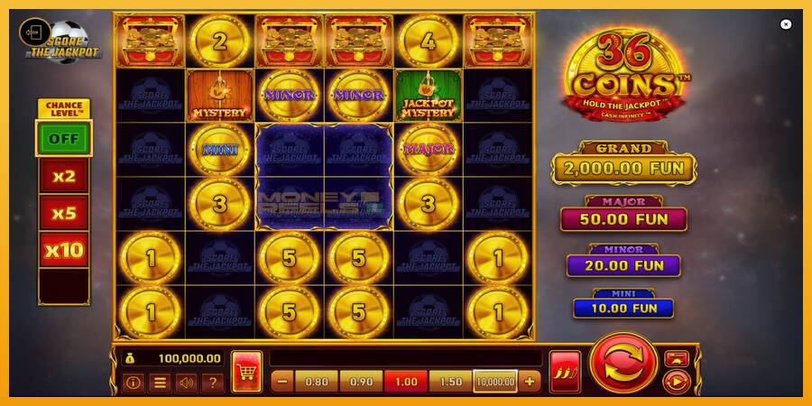 36 Coins Score The Jackpot automat za igre na sreću, slika 2