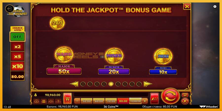 36 Coins Score The Jackpot automat za igre na sreću, slika 7