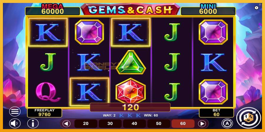 Gems & Cash automat za igre na sreću, slika 3