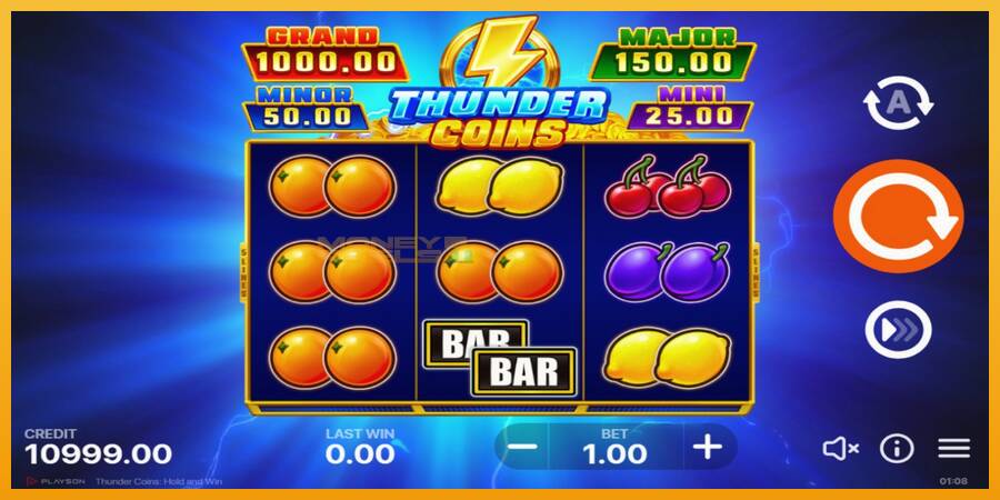 Thunder Coins automat za igre na sreću, slika 2