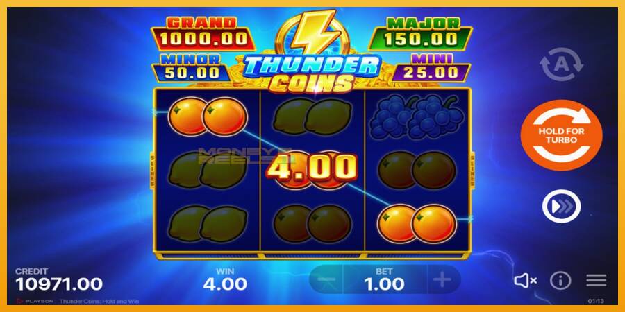 Thunder Coins automat za igre na sreću, slika 3