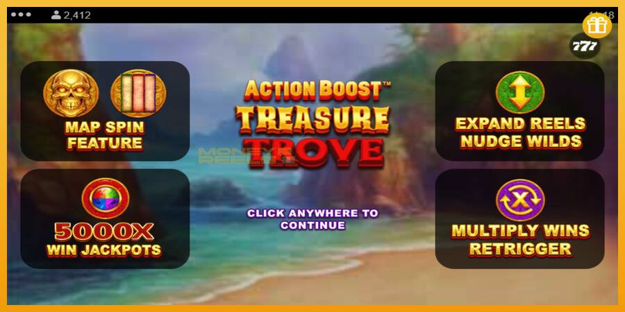 Action Boost Treasure Trove automat za igre na sreću, slika 1