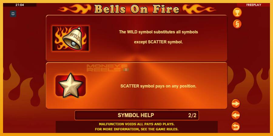 Bells on Fire automat za igre na sreću, slika 10