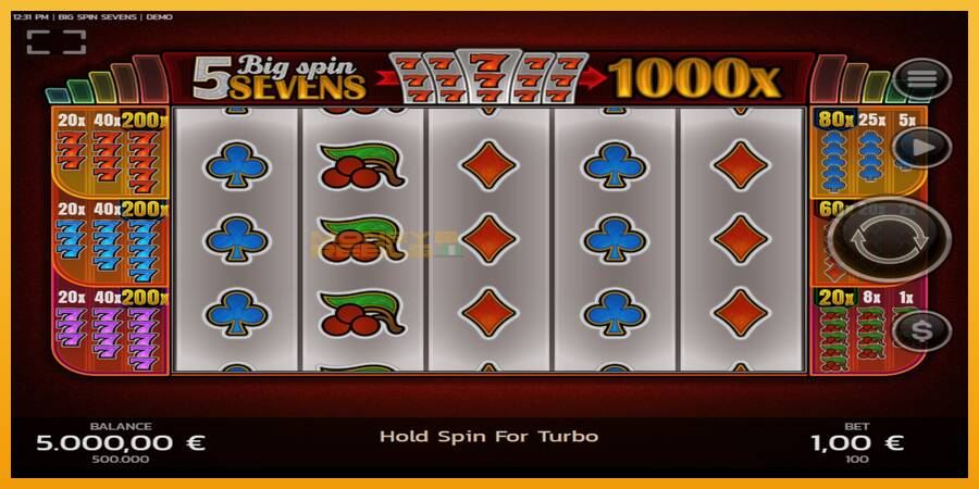 Big Spin Sevens automat za igre na sreću, slika 1