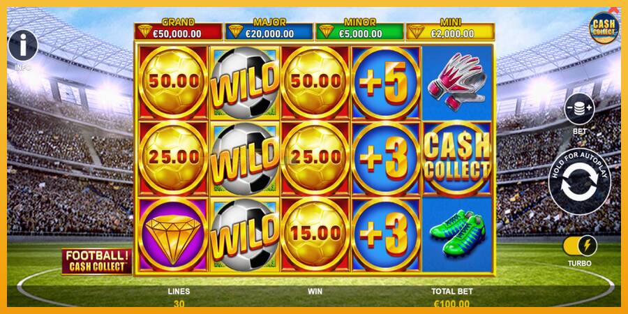 Football Cash Collect PowerPlay Jackpot automat za igre na sreću, slika 2