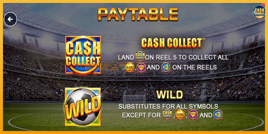 Football Cash Collect PowerPlay Jackpot automat za igre na sreću, slika 5