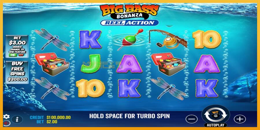 Big Bass Bonanza Reel Action automat za igre na sreću, slika 1