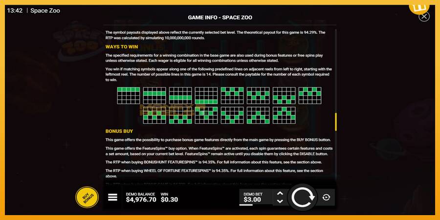 Space Zoo automat za igre na sreću, slika 7