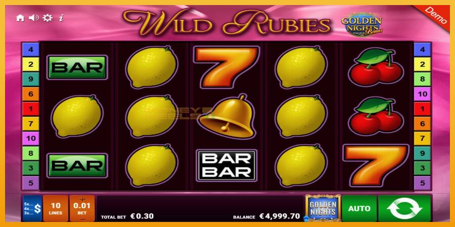 Wild Rubies Golden Nights automat za igre na sreću, slika 2