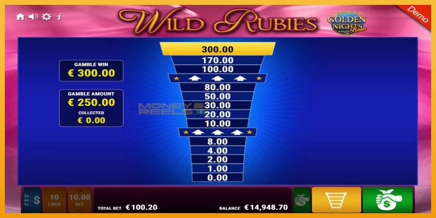 Wild Rubies Golden Nights automat za igre na sreću, slika 8