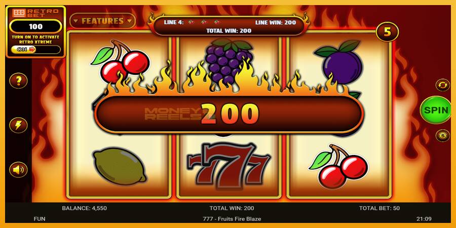 777 - Fruits Fire Blaze automat za igre na sreću, slika 3