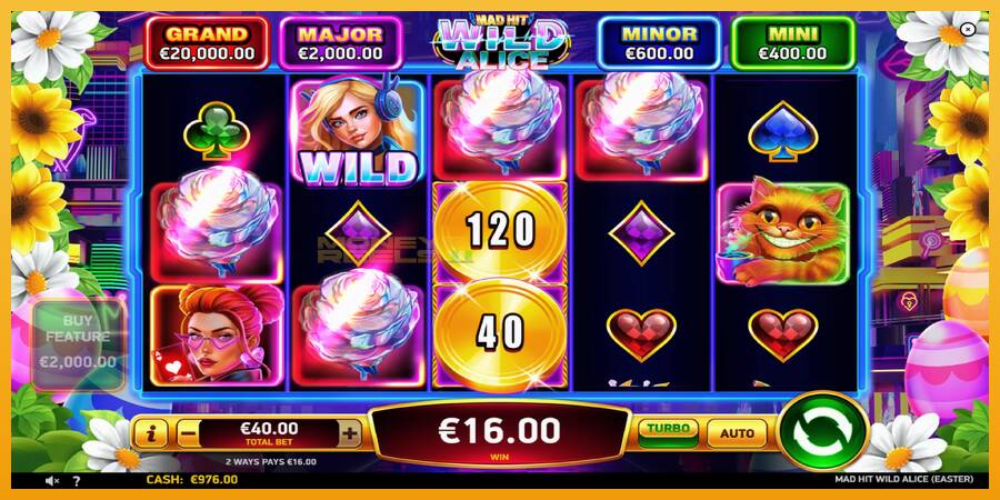 Mad Hit Wild Alice Easter automat za igre na sreću, slika 3