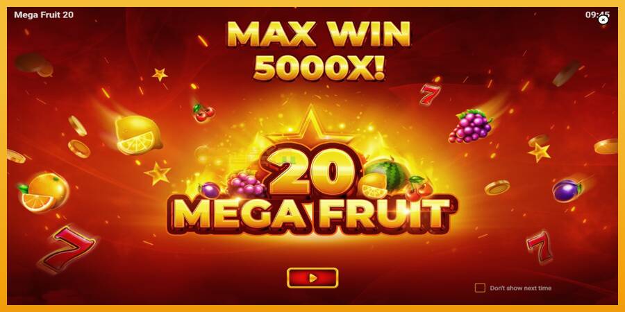 Mega Fruit 20 automat za igre na sreću, slika 1