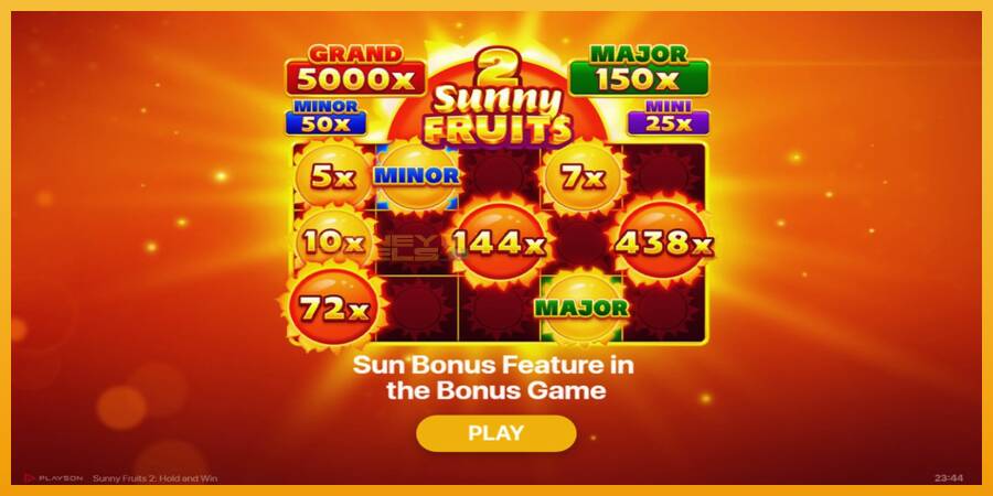 Sunny Fruits 2: Hold and Win automat za igre na sreću, slika 1