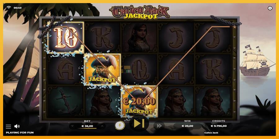 Calico Jack Jackpot automat za igre na sreću, slika 4