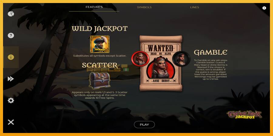 Calico Jack Jackpot automat za igre na sreću, slika 5