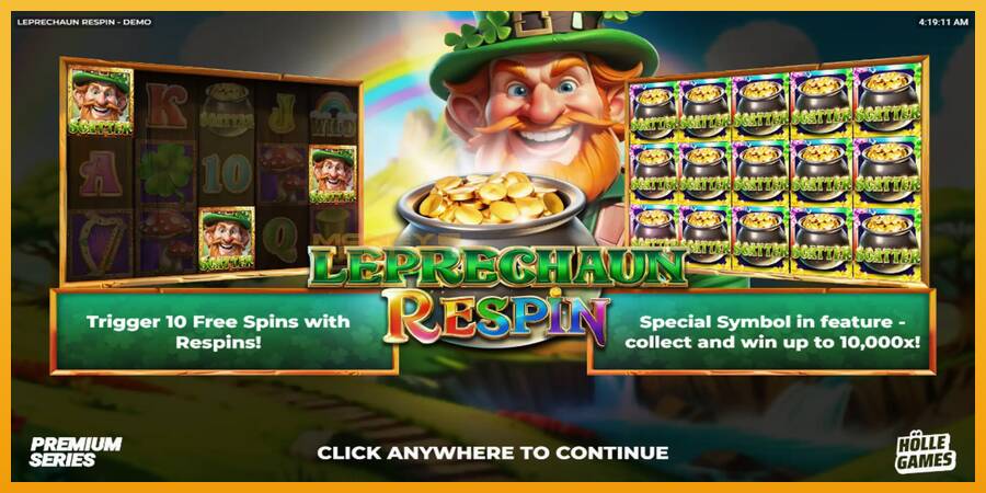 Leprechaun Respin automat za igre na sreću, slika 1