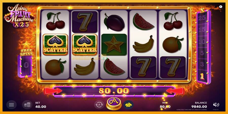 Azino Fruit Machine x25 automat za igre na sreću, slika 3