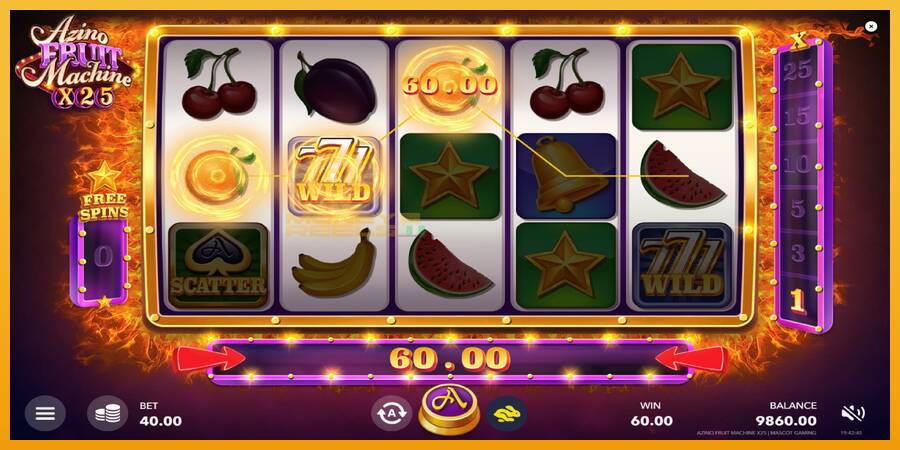 Azino Fruit Machine x25 automat za igre na sreću, slika 4