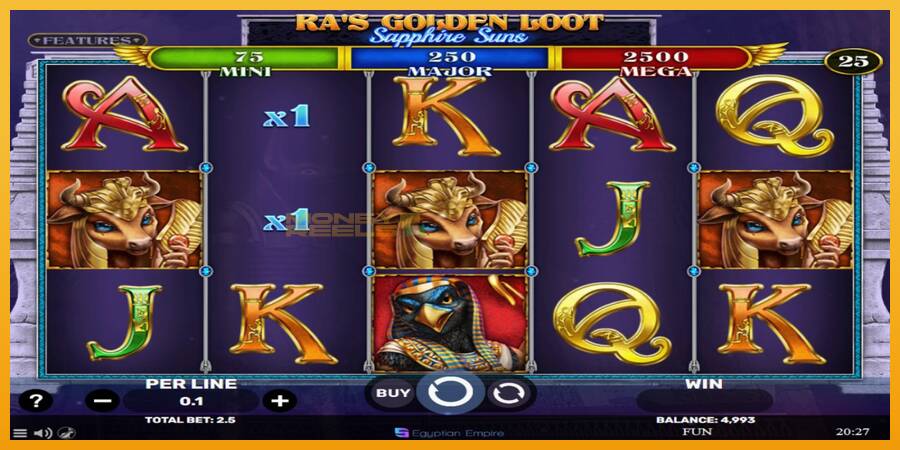 Ras Golden Loot - Sapphire Suns automat za igre na sreću, slika 2