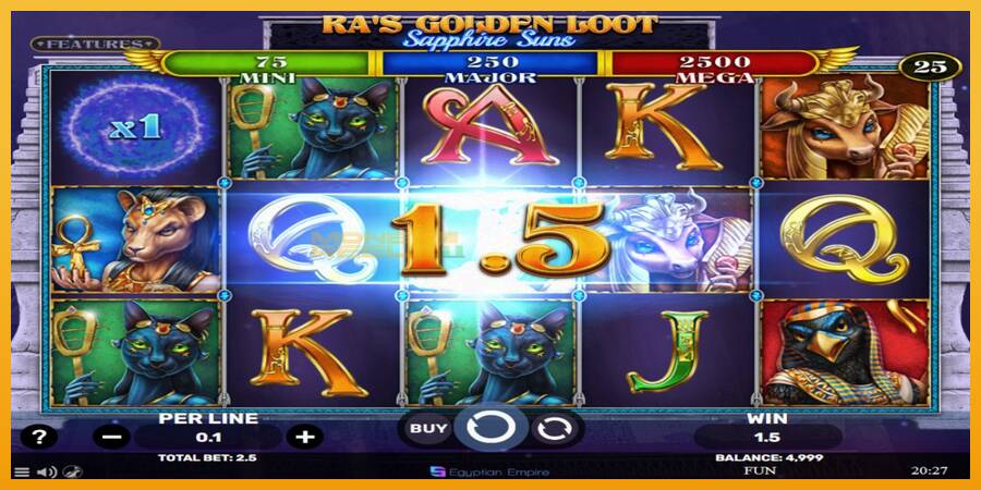 Ras Golden Loot - Sapphire Suns automat za igre na sreću, slika 3