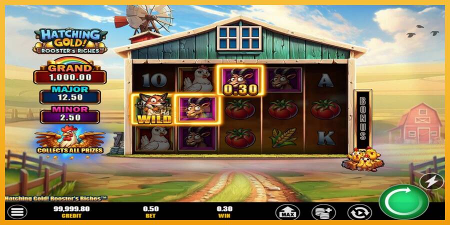 Hatching Gold! Roosters Riches automat za igre na sreću, slika 4