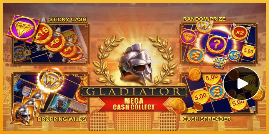 Gladiator: Mega Cash Collect automat za igre na sreću, slika 1