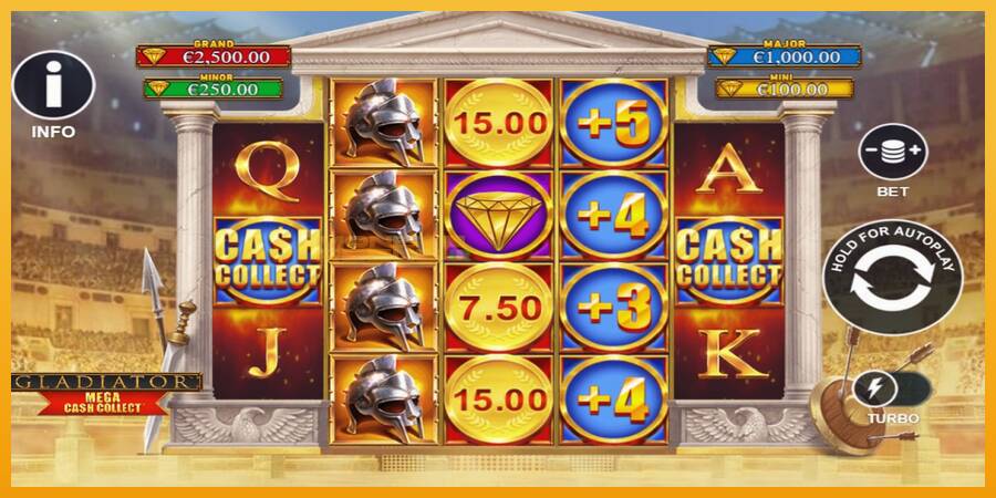 Gladiator: Mega Cash Collect automat za igre na sreću, slika 2