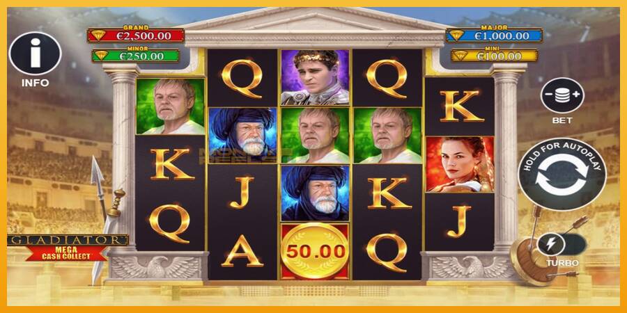 Gladiator: Mega Cash Collect automat za igre na sreću, slika 3