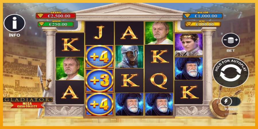 Gladiator: Mega Cash Collect automat za igre na sreću, slika 4