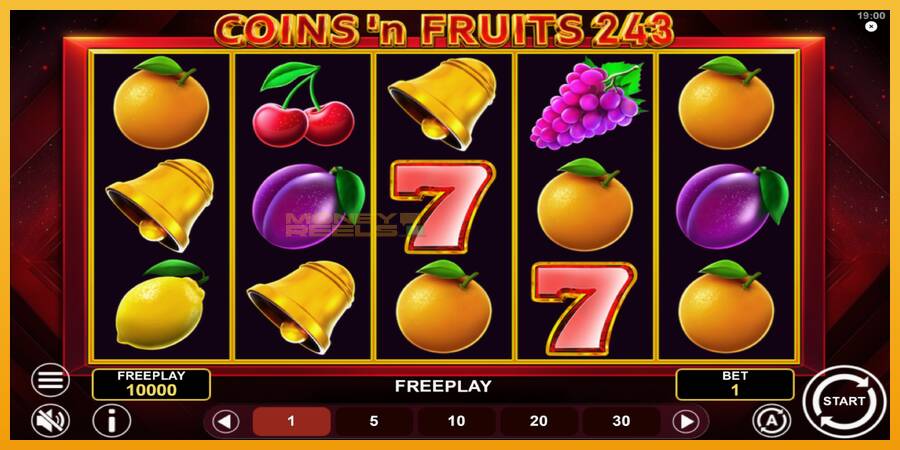 Coinsn Fruits 243 automat za igre na sreću, slika 2