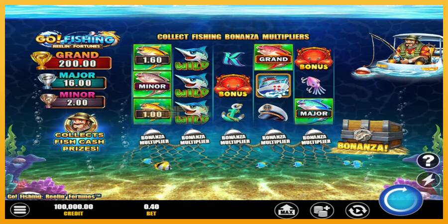 Go! Fishing: Reelin Fortunes automat za igre na sreću, slika 2