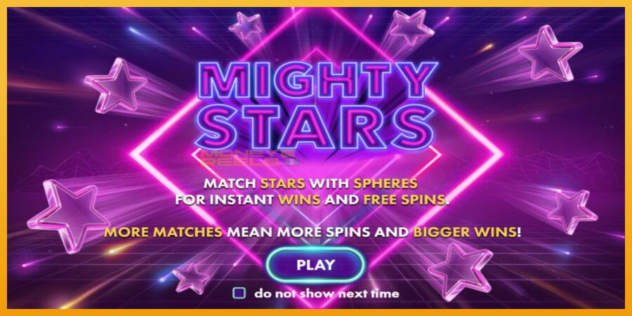 Mighty Stars automat za igre na sreću, slika 1