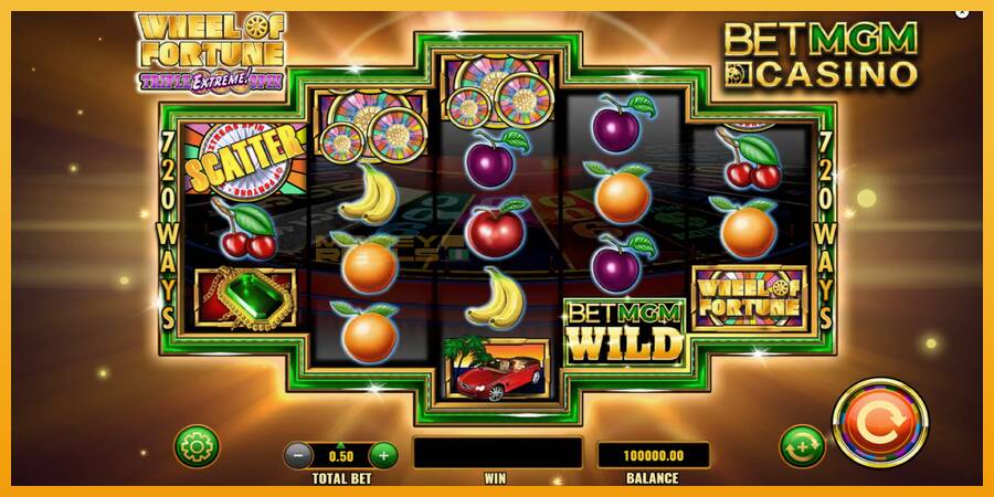 Wheel of Fortune Triple Extreme Spin BetMGM automat za igre na sreću, slika 2