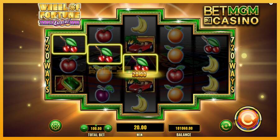 Wheel of Fortune Triple Extreme Spin BetMGM automat za igre na sreću, slika 4