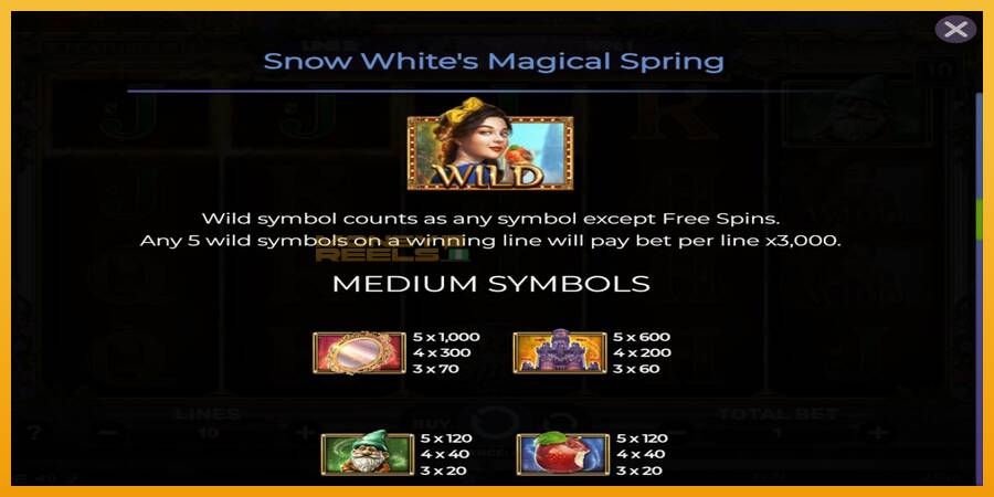 Snow Whites Magical Spring automat za igre na sreću, slika 5