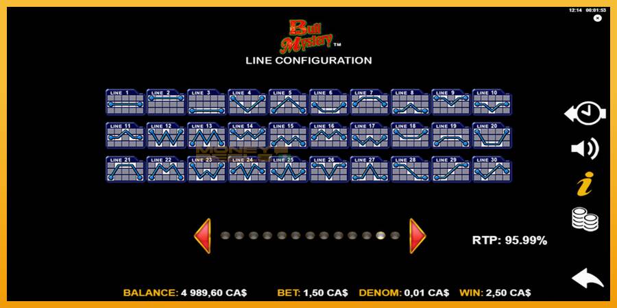 Bull Mystery automat za igre na sreću, slika 7