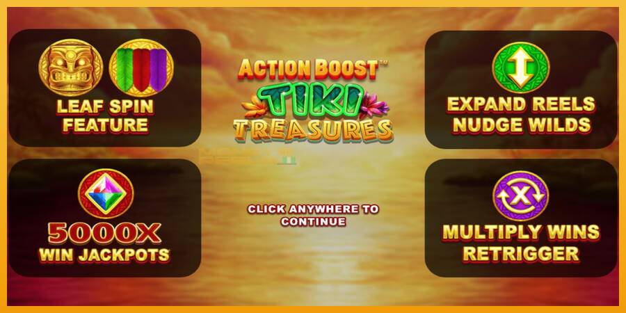 Action Boost Tiki Treasures automat za igre na sreću, slika 1