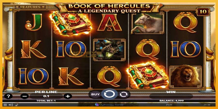 Book of Hercules - A Legendary Quest automat za igre na sreću, slika 2