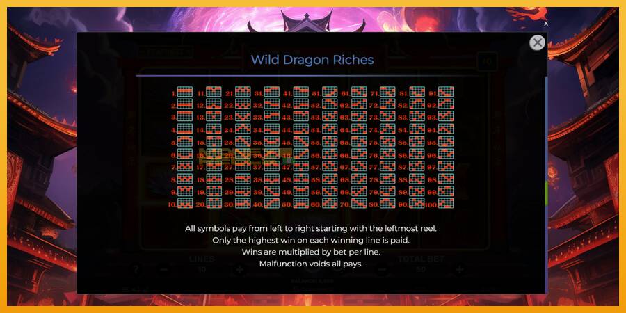 Wild Dragon Riches automat za igre na sreću, slika 7