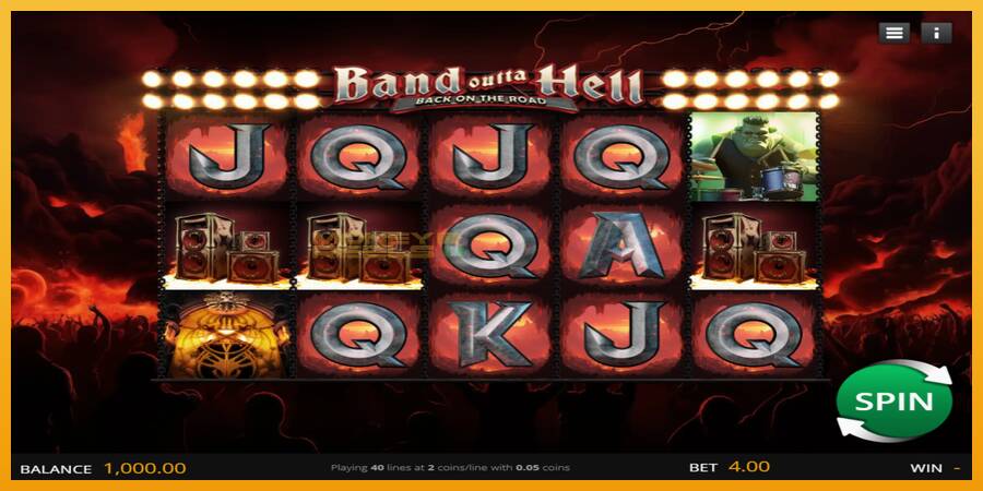 Band Outta Hell - Back on the Road automat za igre na sreću, slika 1