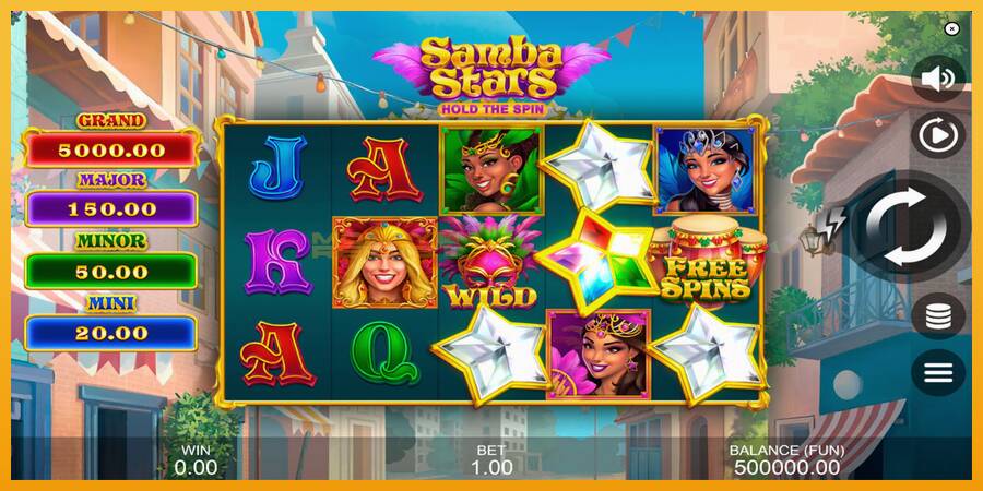 Samba Stars: Hold the Spin automat za igre na sreću, slika 1