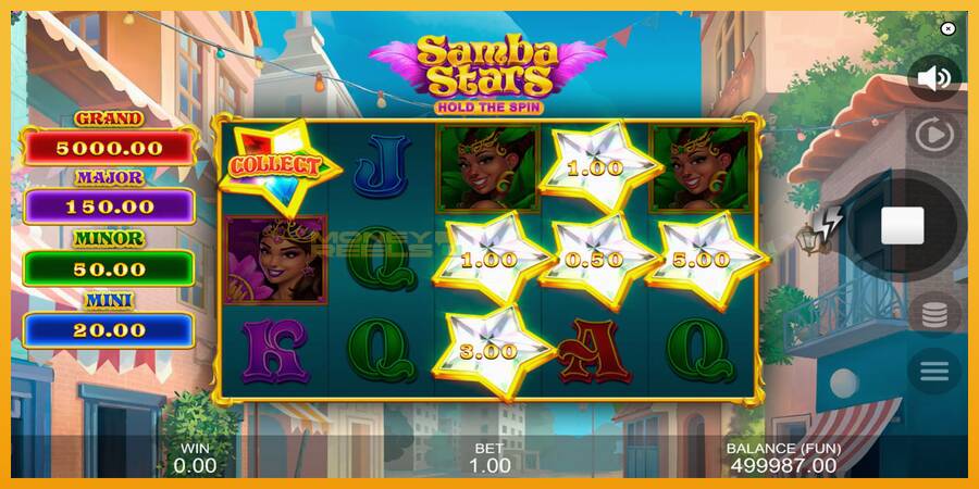 Samba Stars: Hold the Spin automat za igre na sreću, slika 4