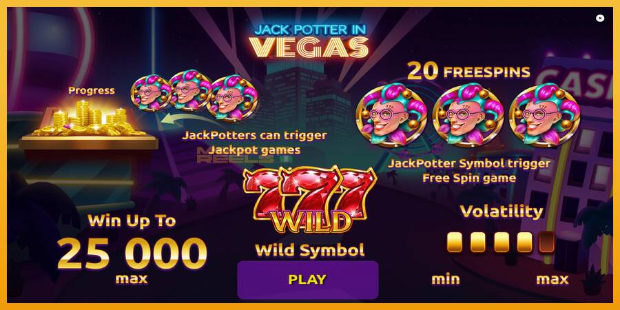 Jack Potter in Vegas automat za igre na sreću, slika 1