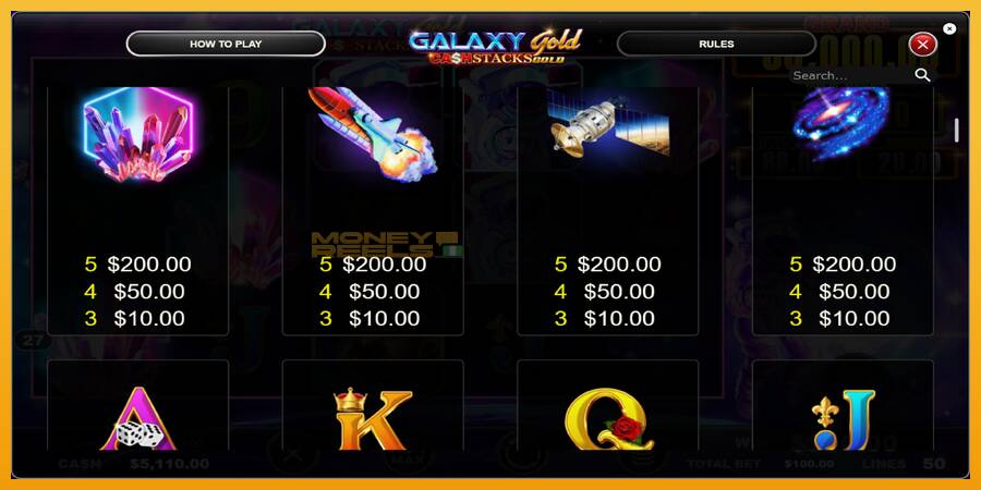 Galaxy Gold CashStacks Gold automat za igre na sreću, slika 5