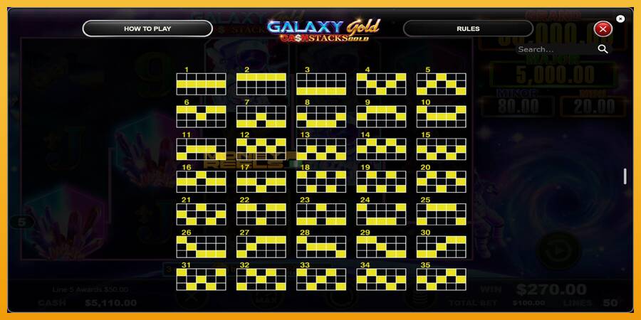 Galaxy Gold CashStacks Gold automat za igre na sreću, slika 6