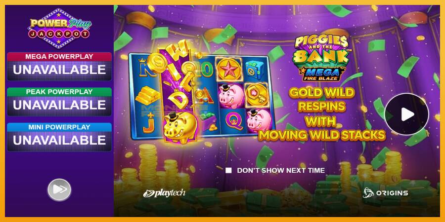 Piggies and the Bank PowerPlay Jackpot automat za igre na sreću, slika 1